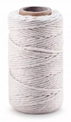 Sznurek bawełniany do makramy 2mm 100g biały - zdjęcie