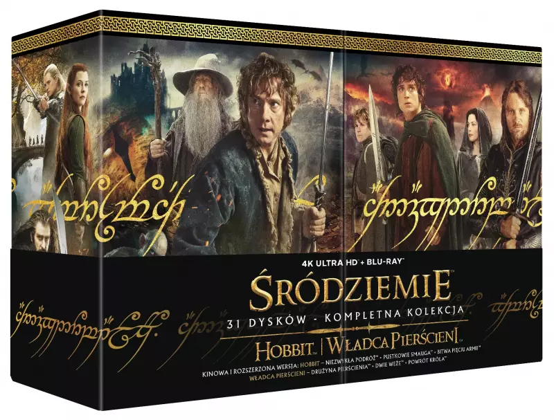Śródziemie. Kompletna kolekcja, 31 Blu-ray 4K