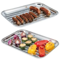 Blaszka Tacka do Grilowania 34x24CM Non Stick Czarna, zdjęcie 3