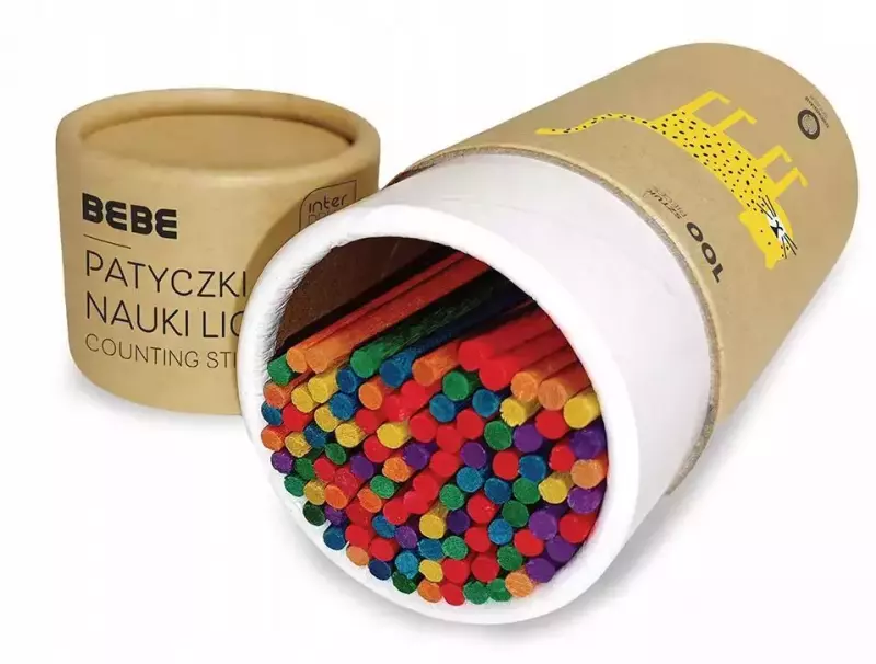 Patyczki drewniane do nauki liczenia Patyczki drewniane do nauki liczenia
