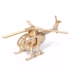 Puzzle Drewniane 3D Helikopter - zdjęcie