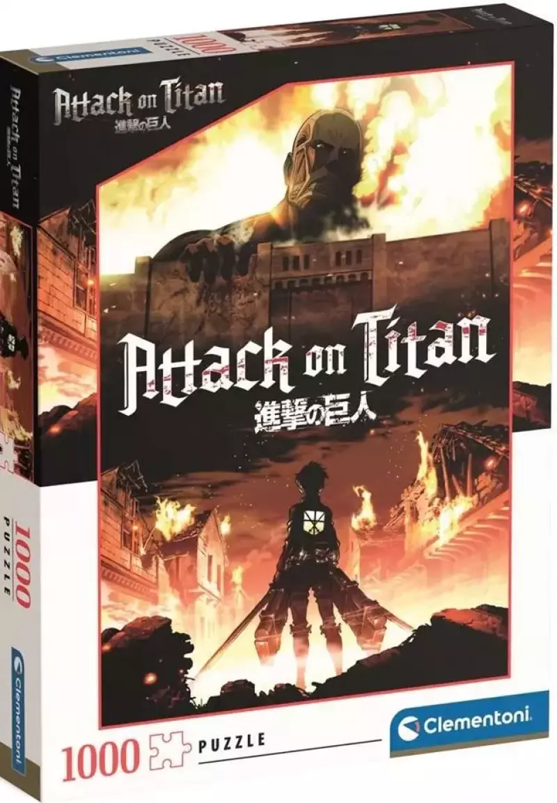 Clementoni Attack On Titans 39923 1000 Pieces Poster Included Anime Puzzle Manga Fun for Adults Made in Italy 39923 Multicoloured