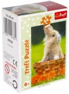 Puzzle mini 54 elementy. Urocze zwierzątka, króliczek - zdjęcie
