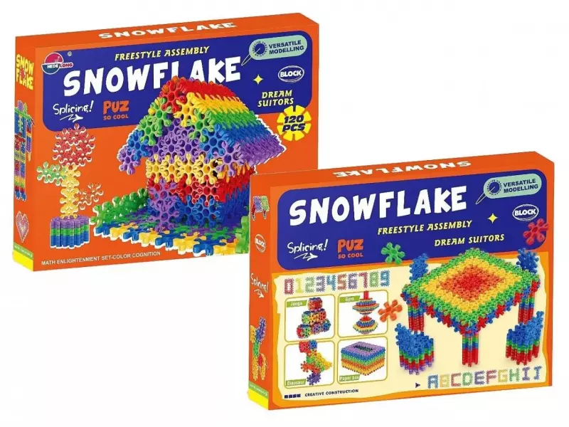 Klocki śnieżynki Klocki śnieżynki