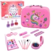 Zestaw Piękności Kosmetyczka Z Jednorożcem Kosmetyki Do Paznokci Makijażu - zdjęcie