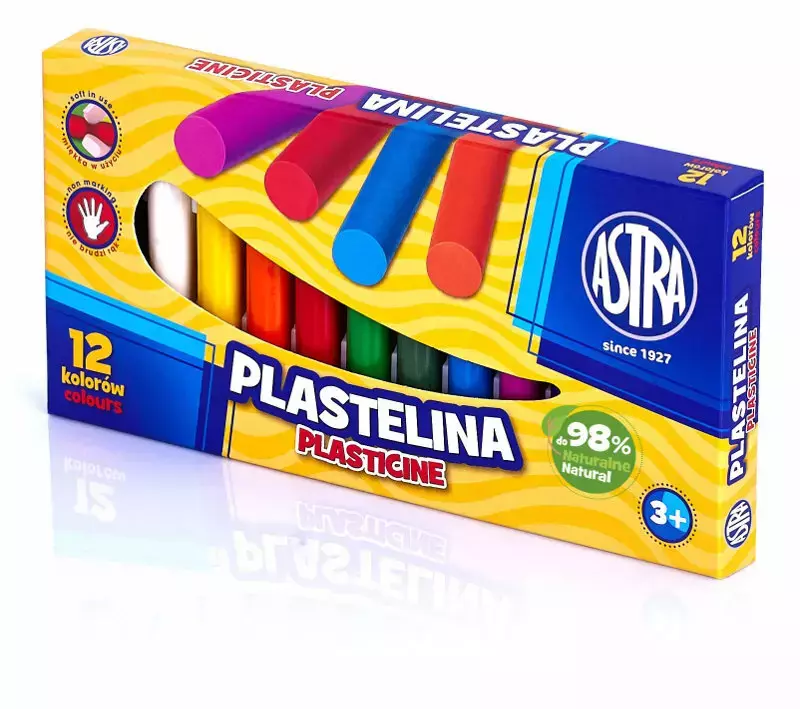 Plastelina, 12 kolorów