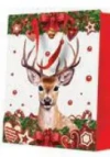Torebka prezentowa Czerwony jeleń, średnia - zdjęcie