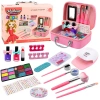 Zestaw Piękności Kosmetyczka Dla Dzieci Akcesoria Do Paznokci Suszarka 20el. - zdjęcie