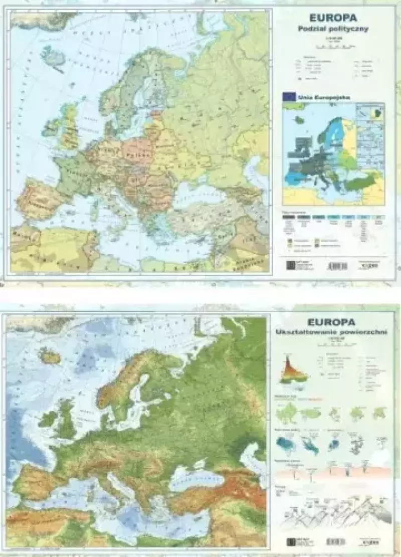 Mapa dwustronna A2 EUROPA