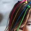 WARKOCZYKI KOLOROWE PASEMKA 32CM DOPINKI DO WŁOSÓW SPINKI ZESTAW 30SZT - zdjęcie