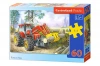 Puzzle 60 elementów. Traktor - zdjęcie