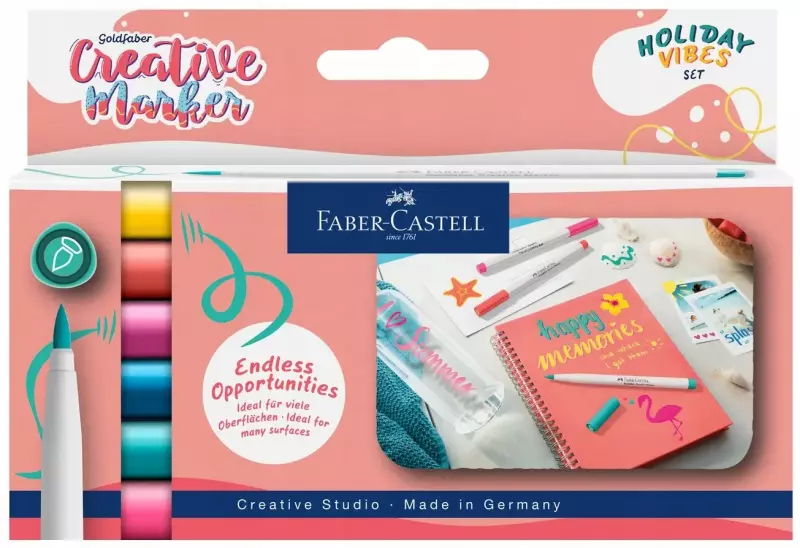 Set 6 Markere Creative Goldfaber Brush Holiday Vibes