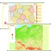 Polska. Mapa ścienna dwustronna fizyczno-administracyjna 1:1 800 000 - zdjęcie