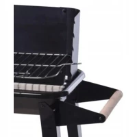 Grill Ogrodowy Wózek 83x45,5x86,5CM Czarny, zdjęcie 4