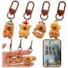 Zestaw Mini Breloczki Kapibara Figurki Ozdoby Do Kluczy 4 szt. - zdjęcie