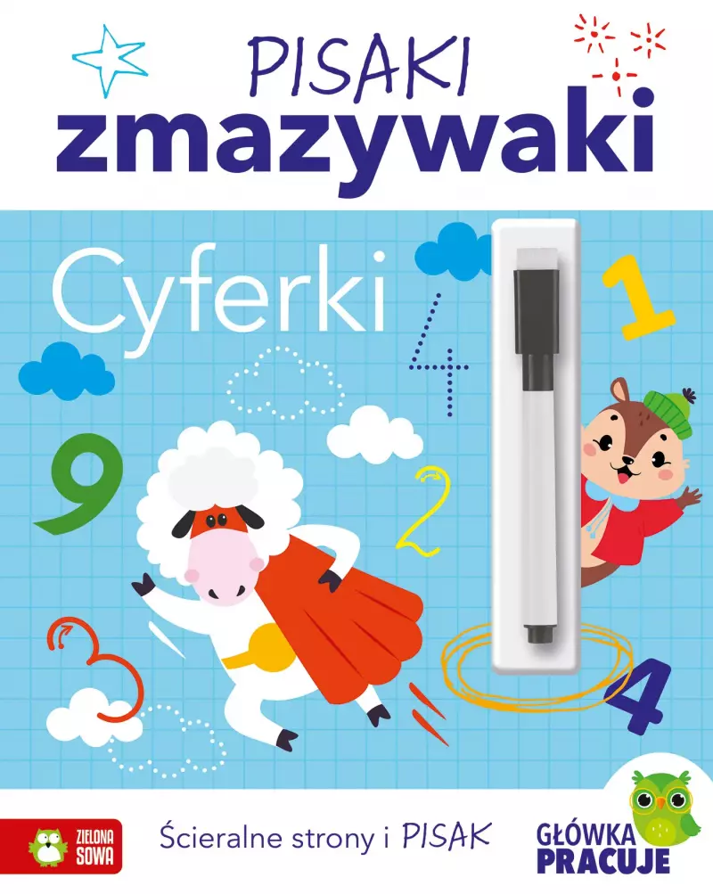 Pisaki zmazywaki. Cyferki