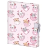 Pamiętnik z kłódką B6 Koty 60K gładki - zdjęcie