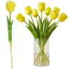 Tulipan Ciemno Żółty 38CM Jak Żywy Dekoracja Wiosenna - zdjęcie