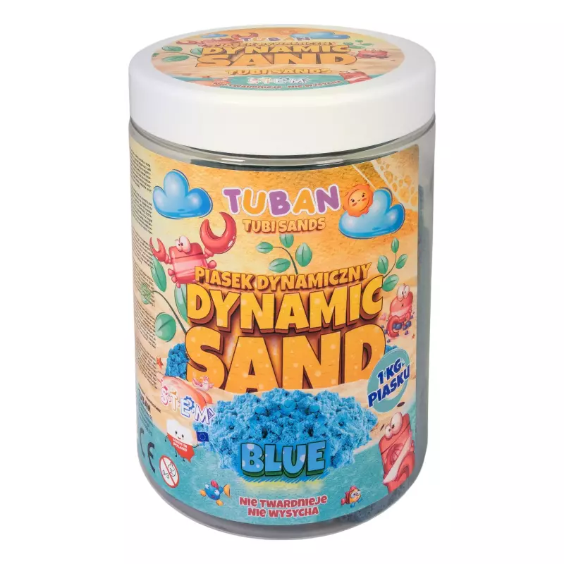 Piasek dynamiczny 1 kg, niebieski Piasek dynamiczny 1 kg, niebieski