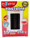 Plastelina czarna 15 lasek 250g - zdjęcie