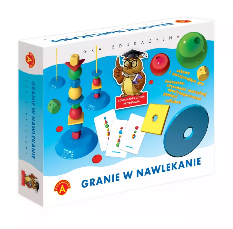 Sowa Mądra Głowa. Granie w nawlekanie Sowa Mądra Głowa. Granie w nawlekanie