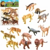 FIGURKI DZIKIE ZWIERZĘTA SAFARI WILD ZOO ZWIERZĄTKA LEW KOLEKCJA 12 SZT - zdjęcie