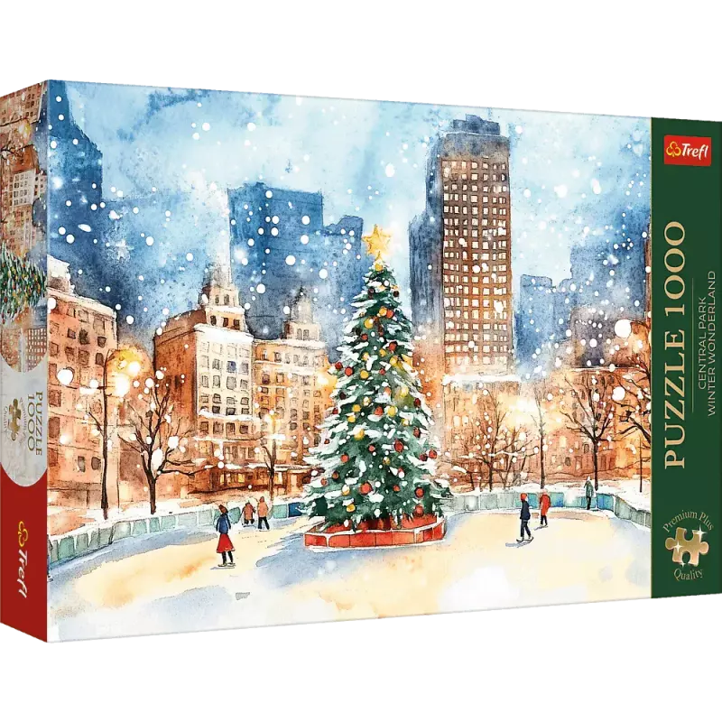 Puzzle 1000 elementów. Premium Plus Quality. Zimowa Kraina Czarów w Central Parku