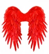 Skrzydła diablicy czerwone 50x50 cm halloween - zdjęcie