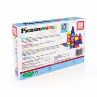 Klocki magnetyczne konstrukcyjne edukacyjne 33 el Picasso Tiles duże, zdjęcie 9