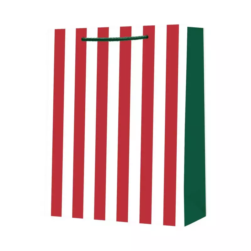 Torba prezentowa STRIGO PARTY w biało-czerwone paski,17,9x22,5x10 Torba prezentowa STRIGO PARTY w biało-czerwone paski,17,9x22,5x10