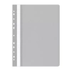 Skoroszyt OFFICE PRODUCTS PP A4 miękki 100/170mikr.wpinany, szary p25 - zdjęcie
