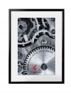 Ramka aluminiowa z plexi 21x29 cm, czarna - zdjęcie