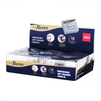 Artystyczna gumka DELI w kolorze szarym, zdjęcie 5