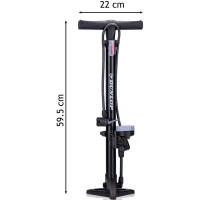 Pompka Warsztatowo - Rowerowa 160Psi (11Bar) z Manometrem Dunlop, zdjęcie 13