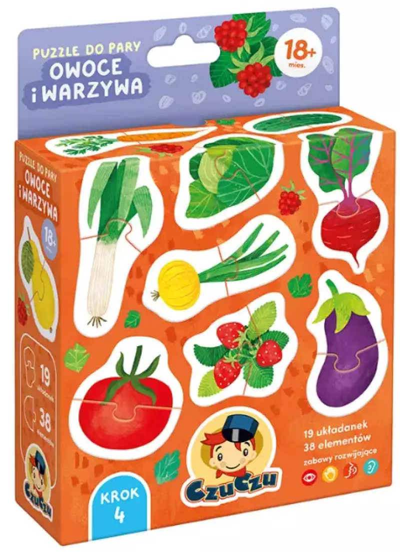 CzuCzu. Puzzle do pary. Owoce i warzywa