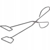 Szczypce do Grilla DŁ. 27CM Srebrne - zdjęcie