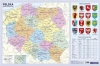 Podkładka na biurko. Polska podział administracyjny - zdjęcie