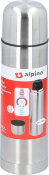 Termos Termiczny Turystyczny Alpina 750ML Srebrny - zdjęcie