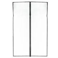 Moskitiera siatka magnetyczna LUARO na drzwi solidna mocny magnes 110x220cm, zdjęcie 2