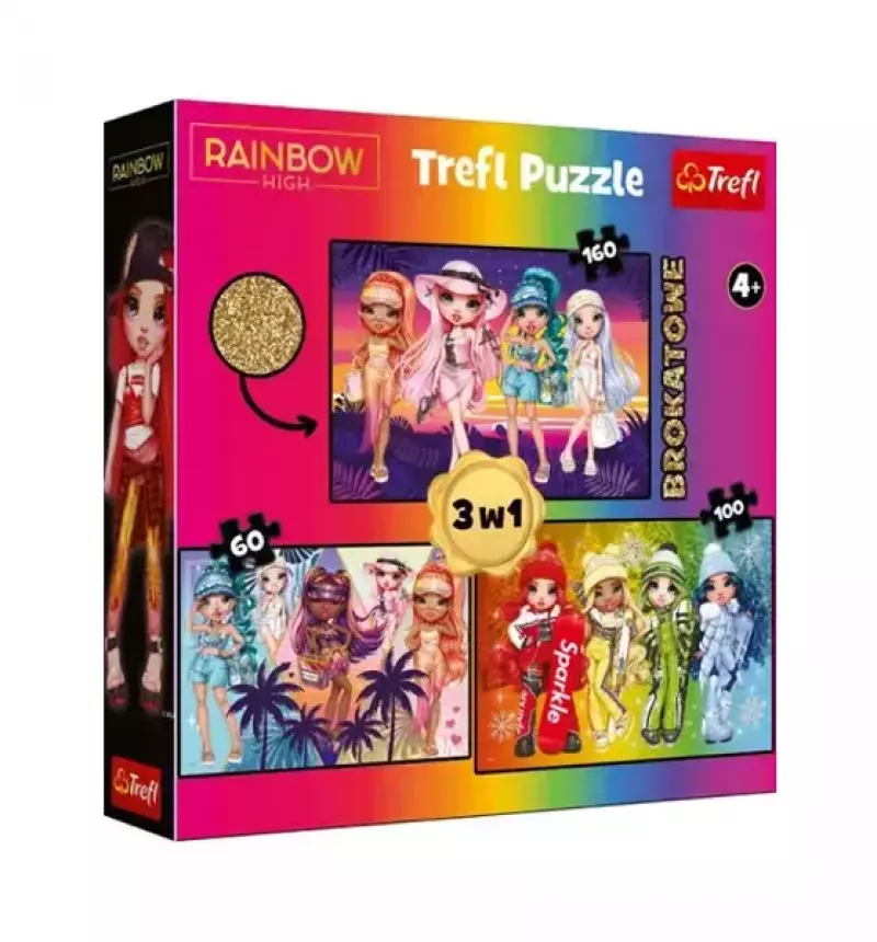 Puzzle 3w1 Rainbow High TREFL - Trefl