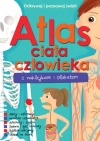 Atlas ciała człowieka z naklejkami i plakatem - zdjęcie