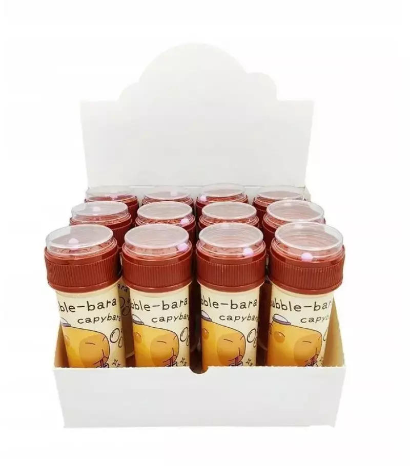 Bańki mydlane kapibara 60ml (12szt) Bańki mydlane kapibara 60ml (12szt)