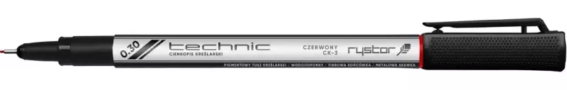 Rystor, Cienkopis kre?larski Technic 0.3mm - czerwony