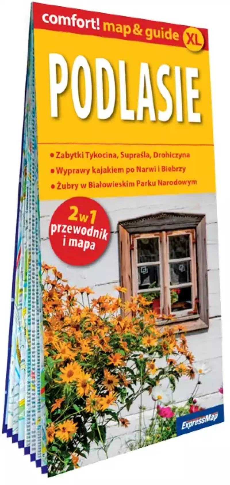 Podlasie. Laminowany map&guide XL. 2w1. Przewodnik i mapa