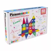 Klocki magnetyczne konstrukcyjne edukacyjne 33 el Picasso Tiles duże, zdjęcie 10