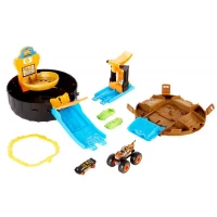 Hot Wheels. GVK48 Monster Trucks. Opona kaskaderska + 2 samochody, zdjęcie 2