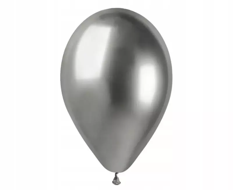 Balony Gemar 13, shiny srebrne, 6 szt.