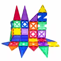 Klocki magnetyczne konstrukcyjne edukacyjne 33 el Picasso Tiles duże, zdjęcie 7