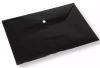 Koperta na dokumenty A4 z klipem czarna - zdjęcie