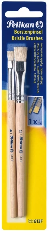 Pędzelki pelikan płaskie gr 6,12 2 sztukI blister - zdjęcie